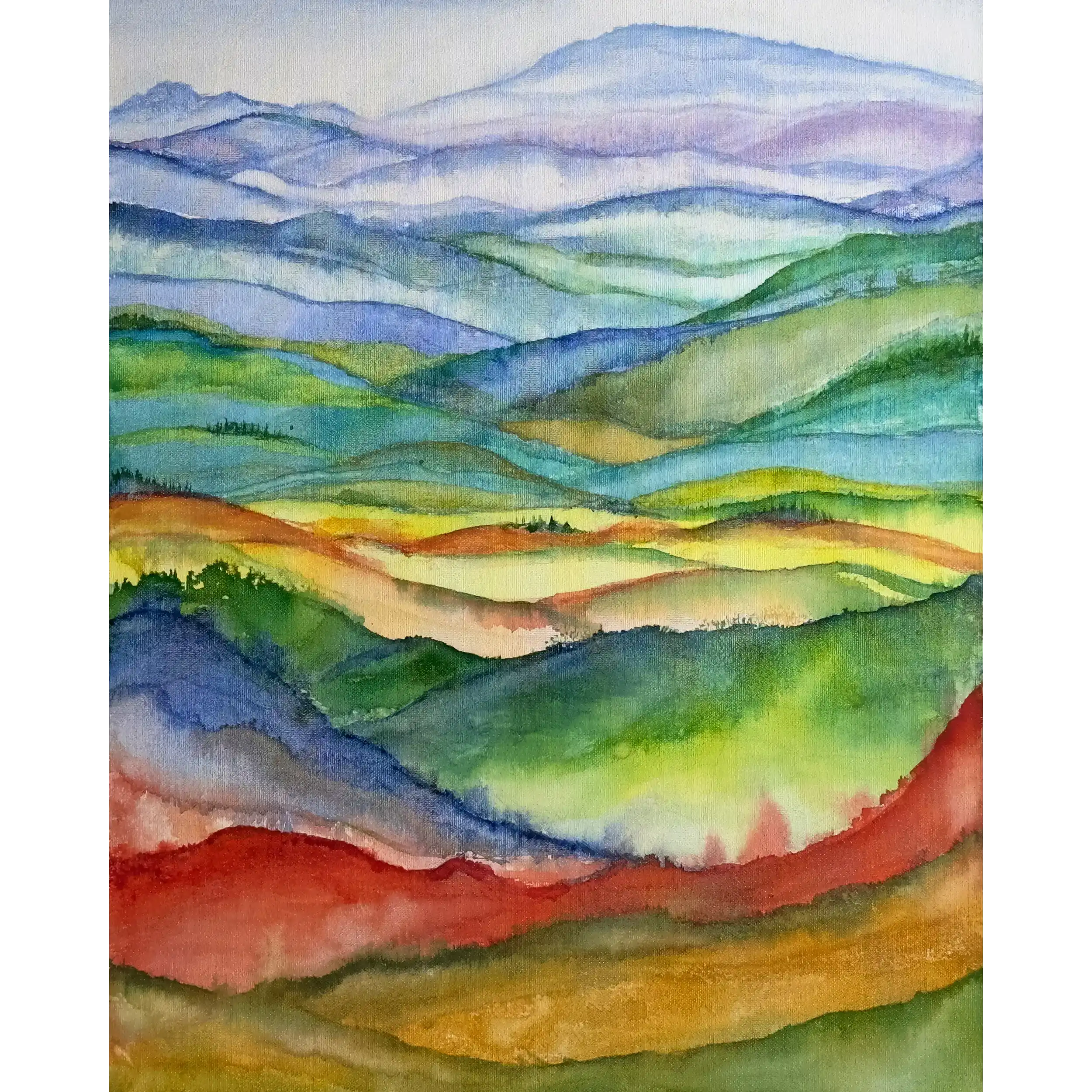 Rainbow Mountains By Anna Abell