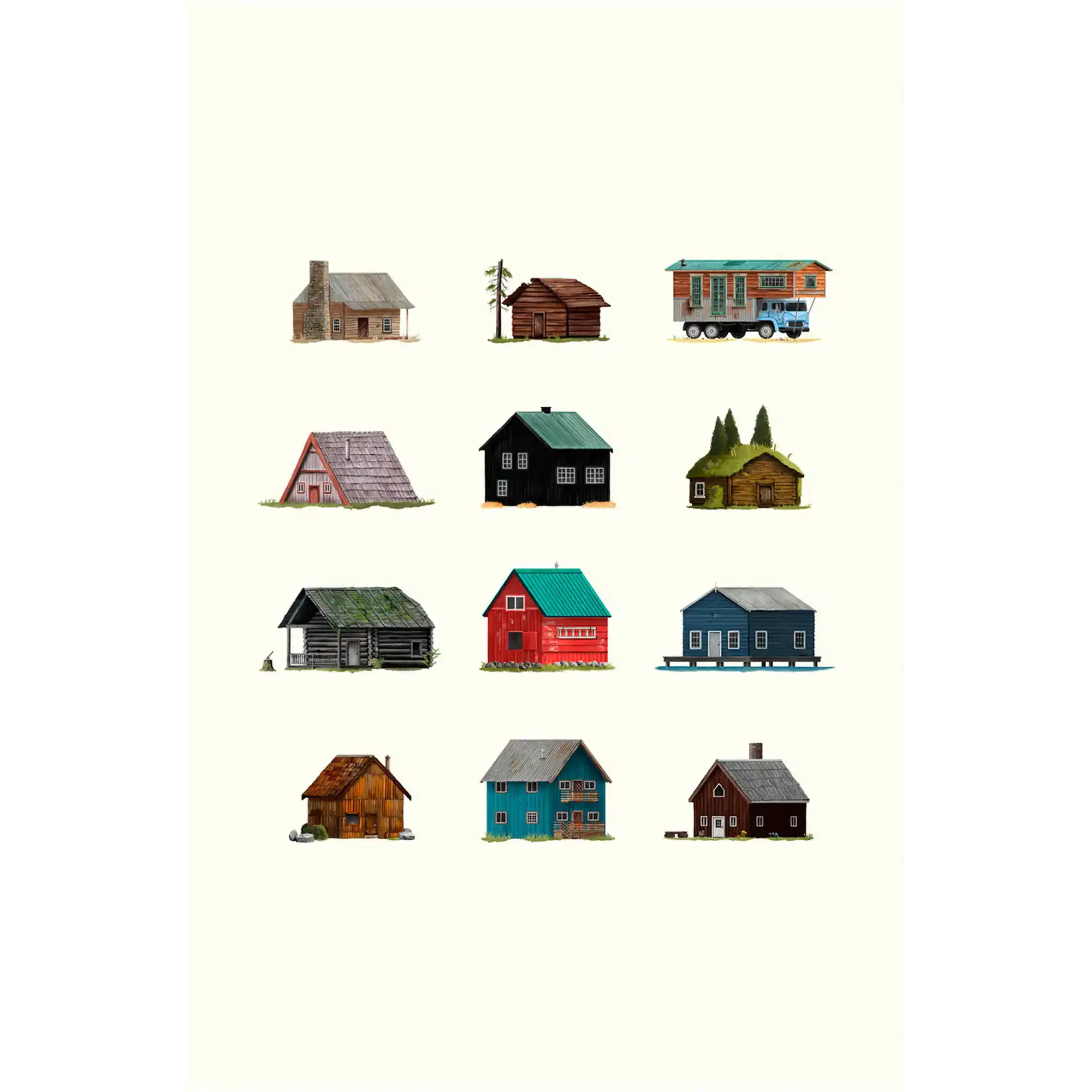 Cabins by Sam Lyne