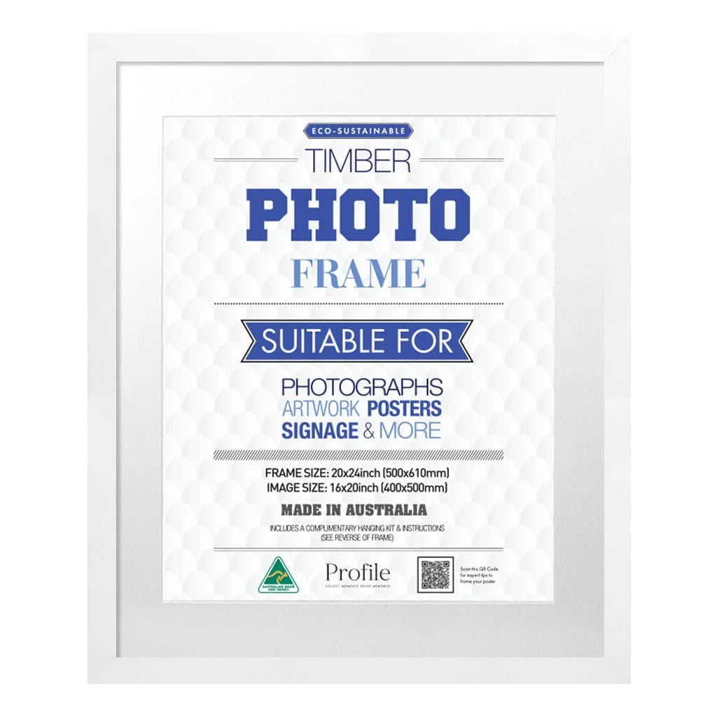 Elegant White Poster Picture Frame
