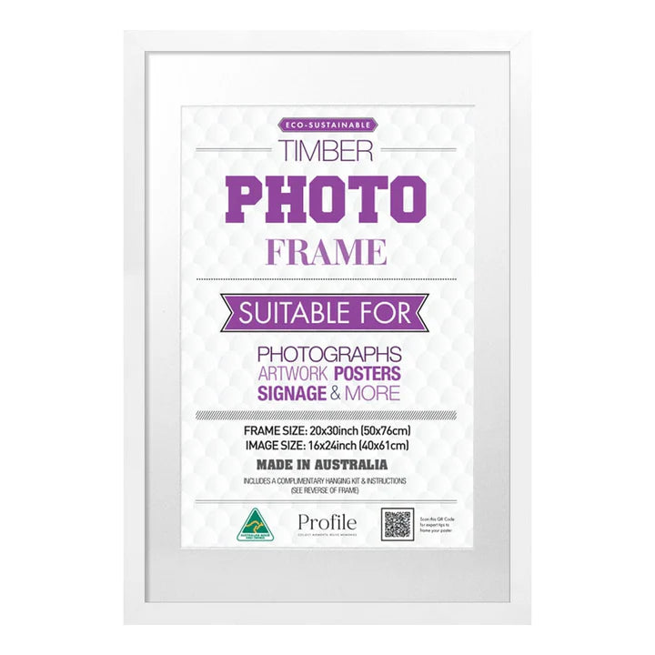 Elegant White Poster Picture Frame