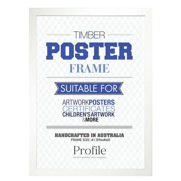Elegant White Poster Picture Frame