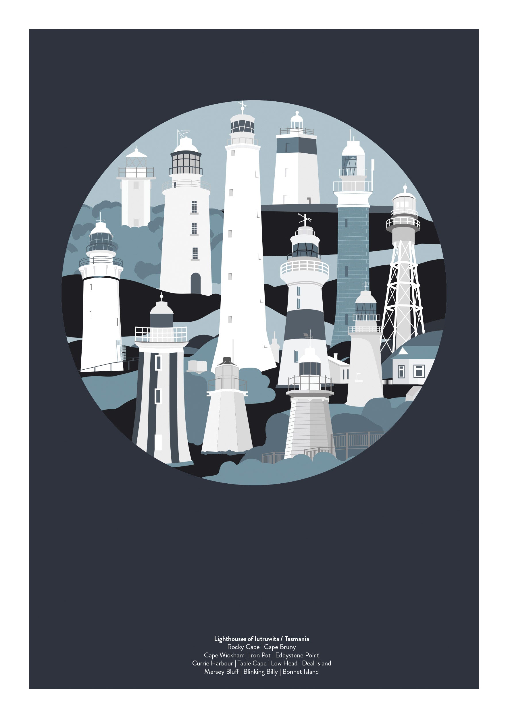 Landmarks - Lighthouses by Bec Adamczewski
