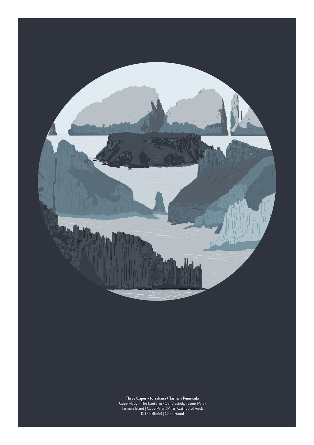 Landmarks - Three Capes by Bec Adamczewski
