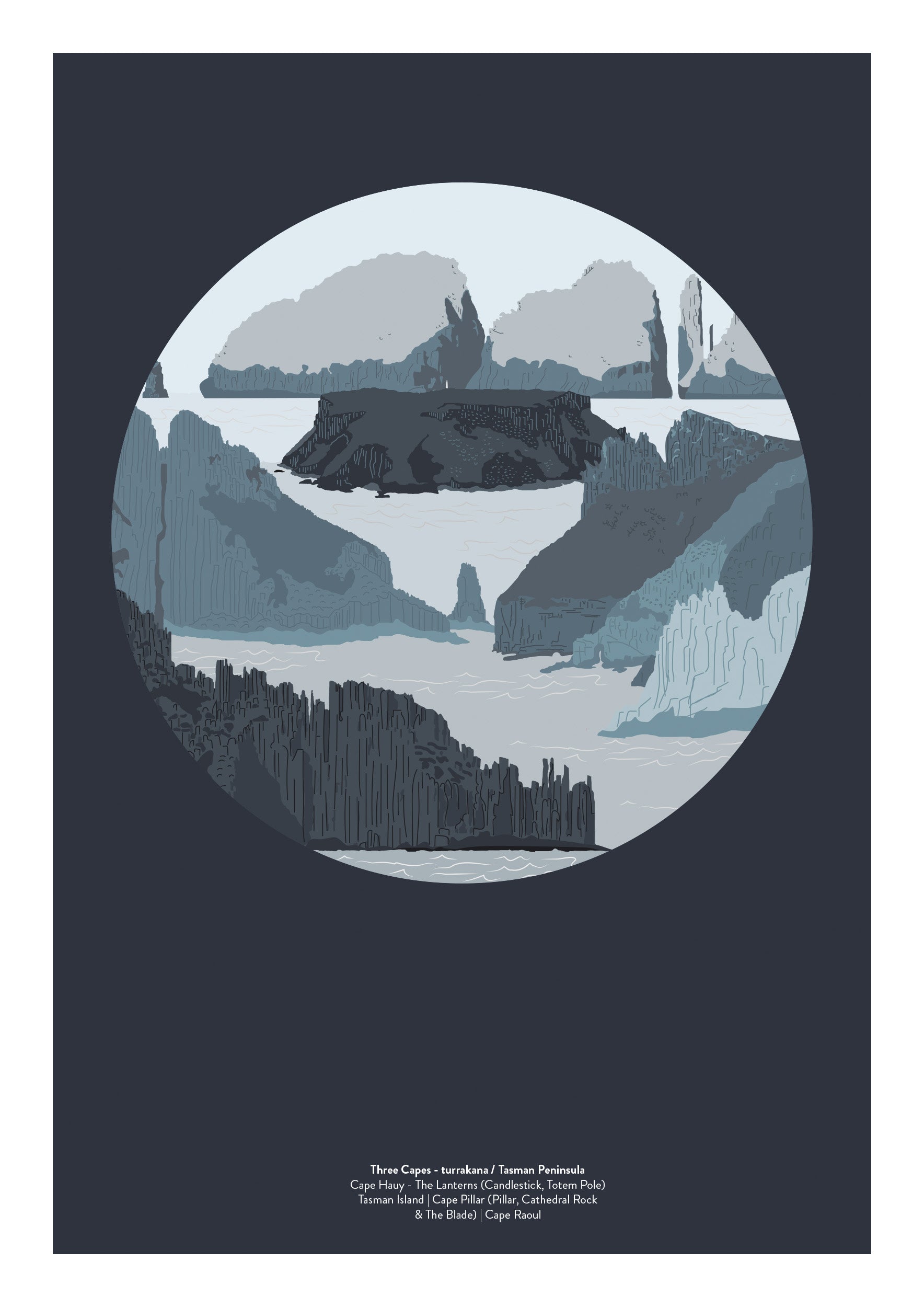 Landmarks - Three Capes by Bec Adamczewski