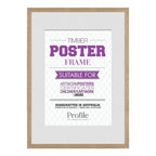 Elegant Victorian Ash Natural Oak Poster Picture Frame