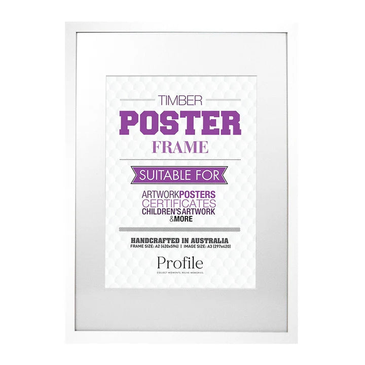 Elegant White Poster Picture Frame