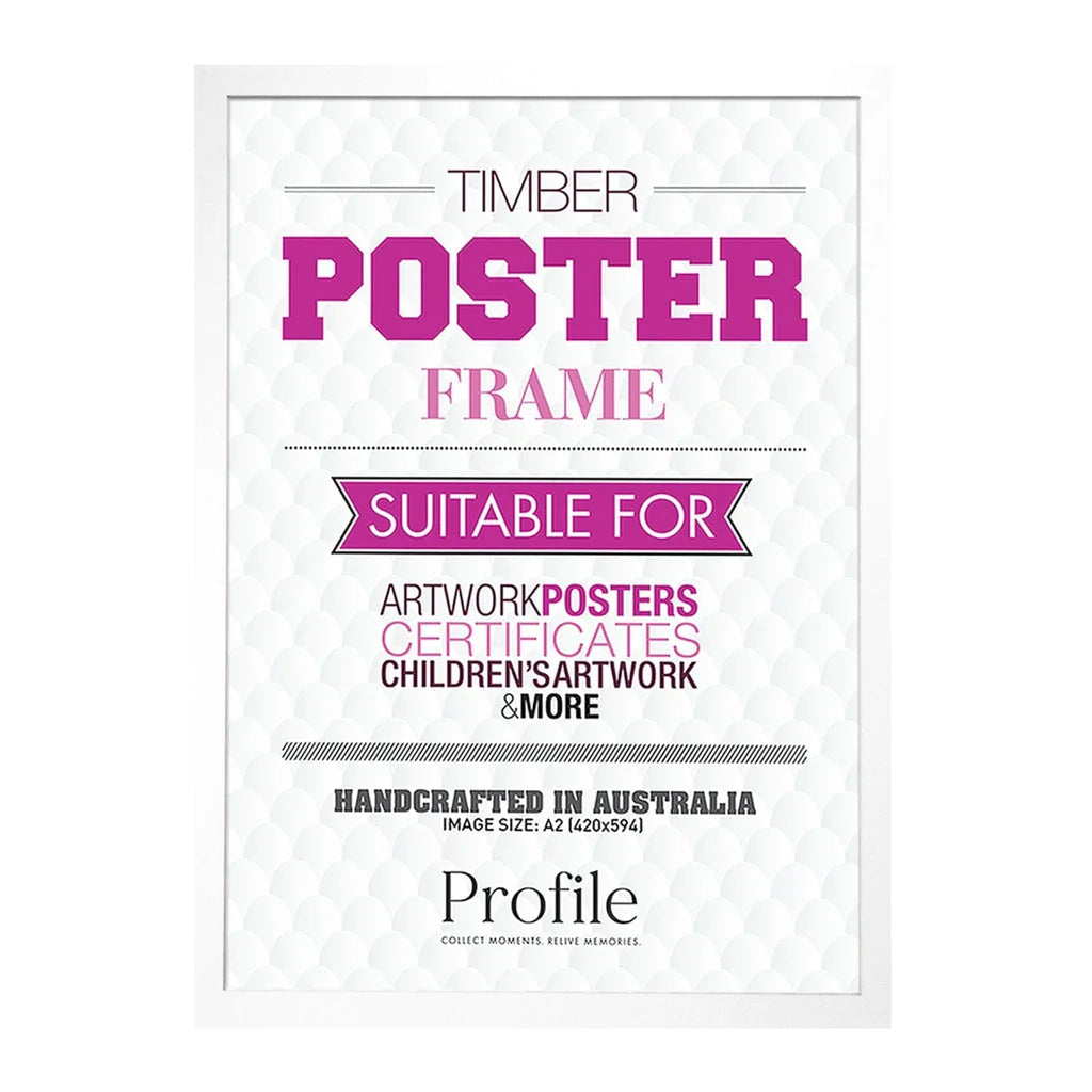Elegant White Poster Picture Frame
