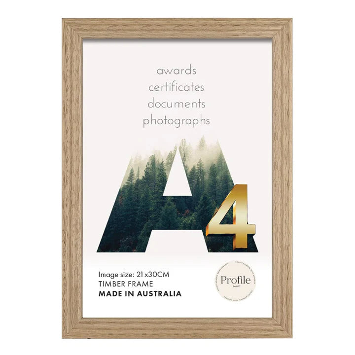 Elegant Victorian Ash Natural Oak Poster Picture Frame
