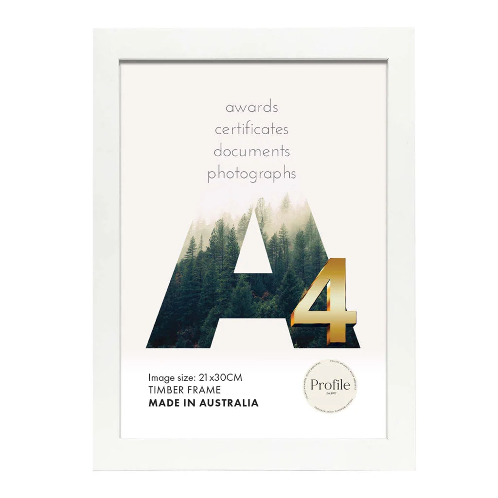 Elegant White Poster Picture Frame