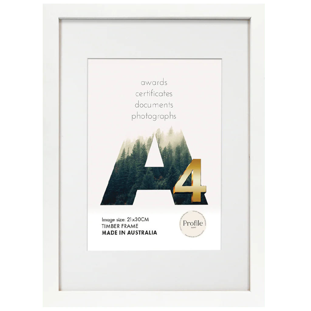Elegant White Poster Picture Frame