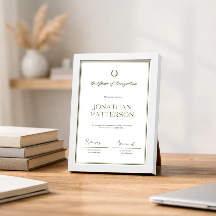 Elegant White Poster Picture Frame