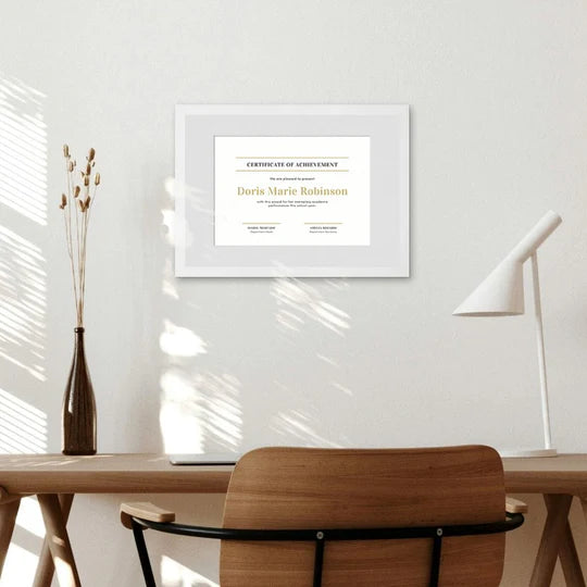 Elegant White Poster Picture Frame