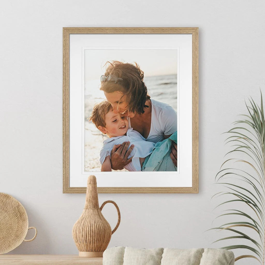 Elegant Deluxe Victorian Ash Natural Oak Timber Picture Frame