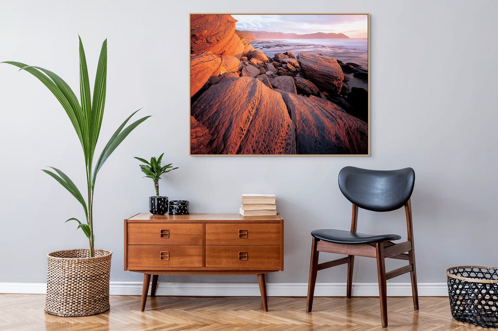 Sandstone-South Cape Bay-Tasmania by Rob Blakers