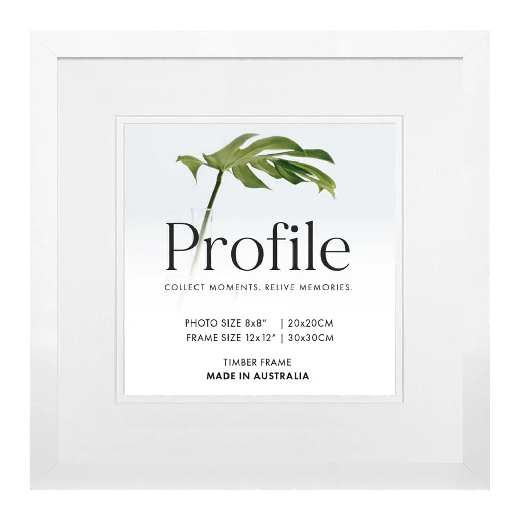 Decorator Deluxe White Square Photo Frame