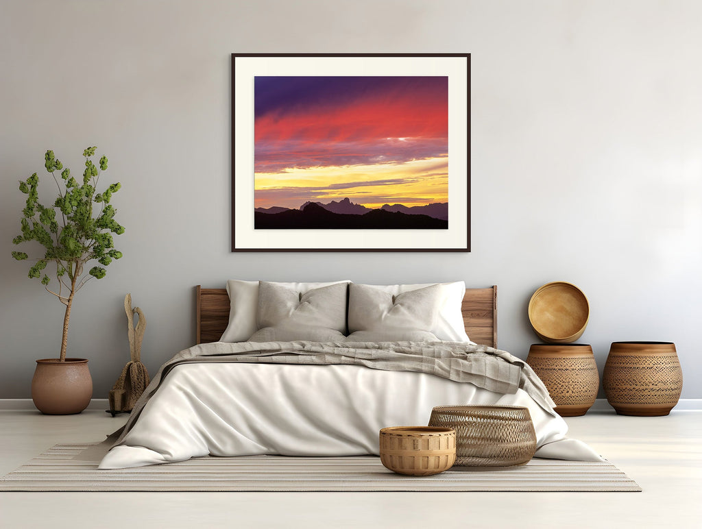 Federation Peak, sunset, Tasmania by Rob Blakers