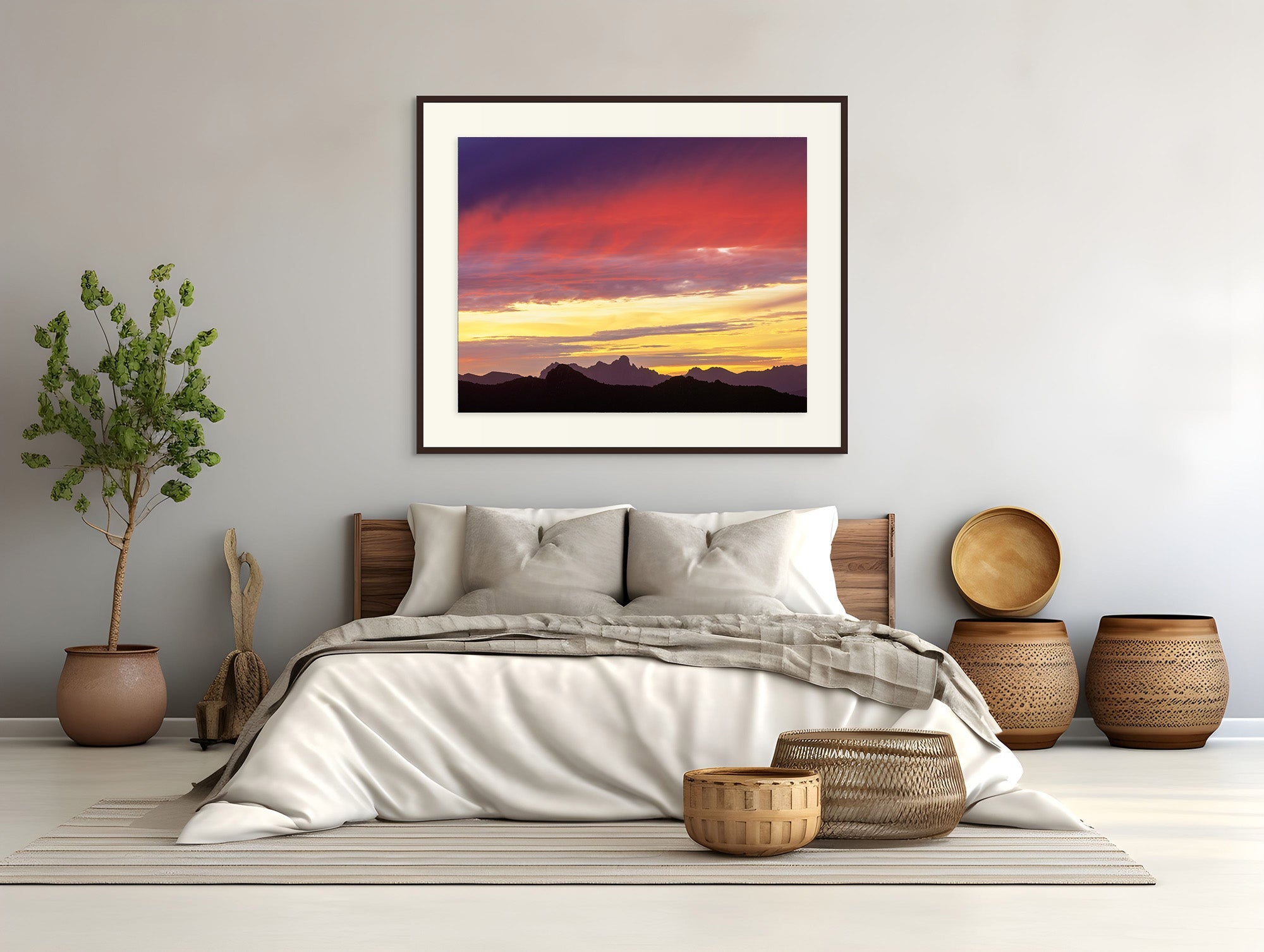 Federation Peak, sunset, Tasmania by Rob Blakers