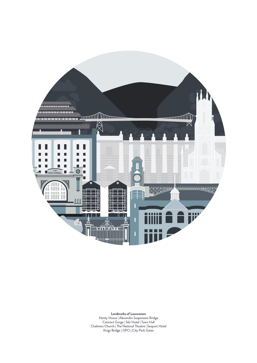 Landmarks - Launceston by Bec Adamczewski