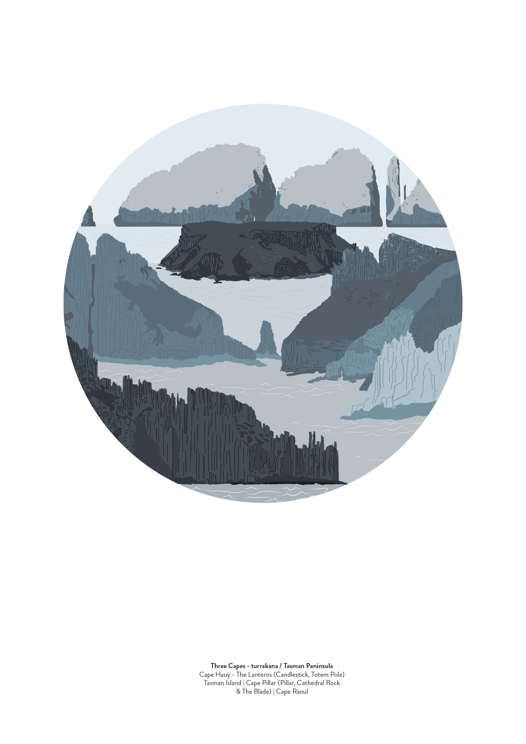 Landmarks - Three Capes by Bec Adamczewski