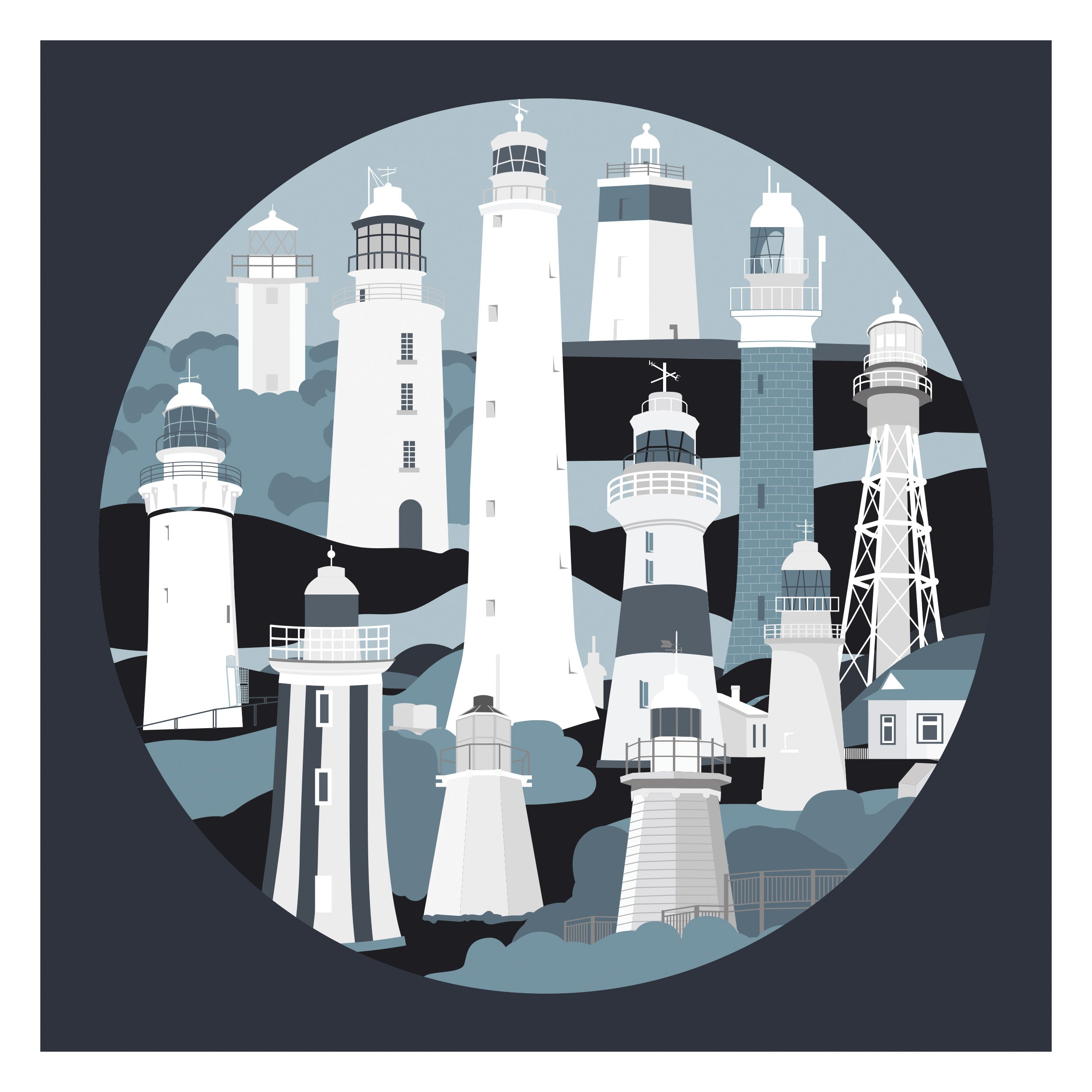Landmarks - Lighthouses by Bec Adamczewski