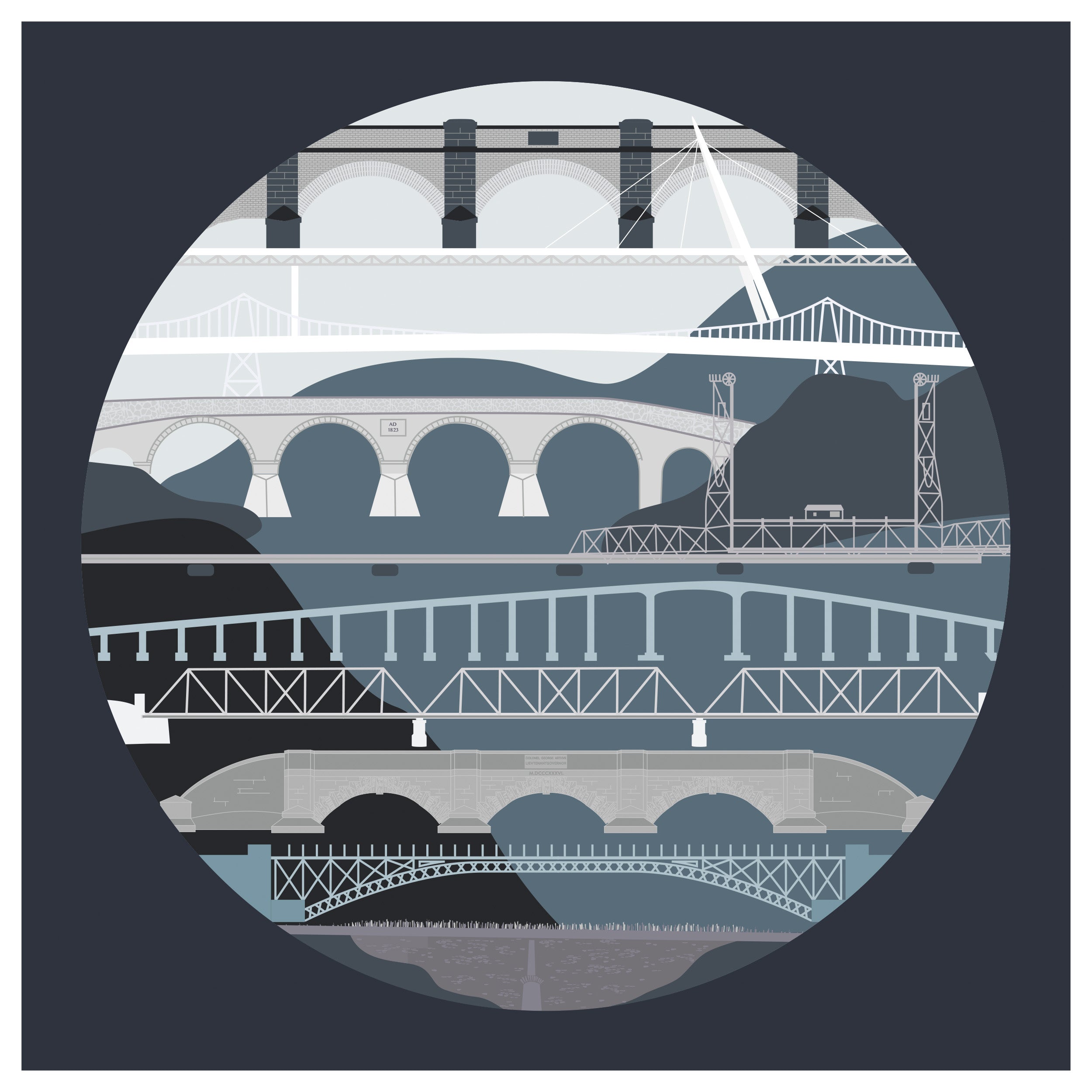Bridges of Tasmania by Bec Adamczewski