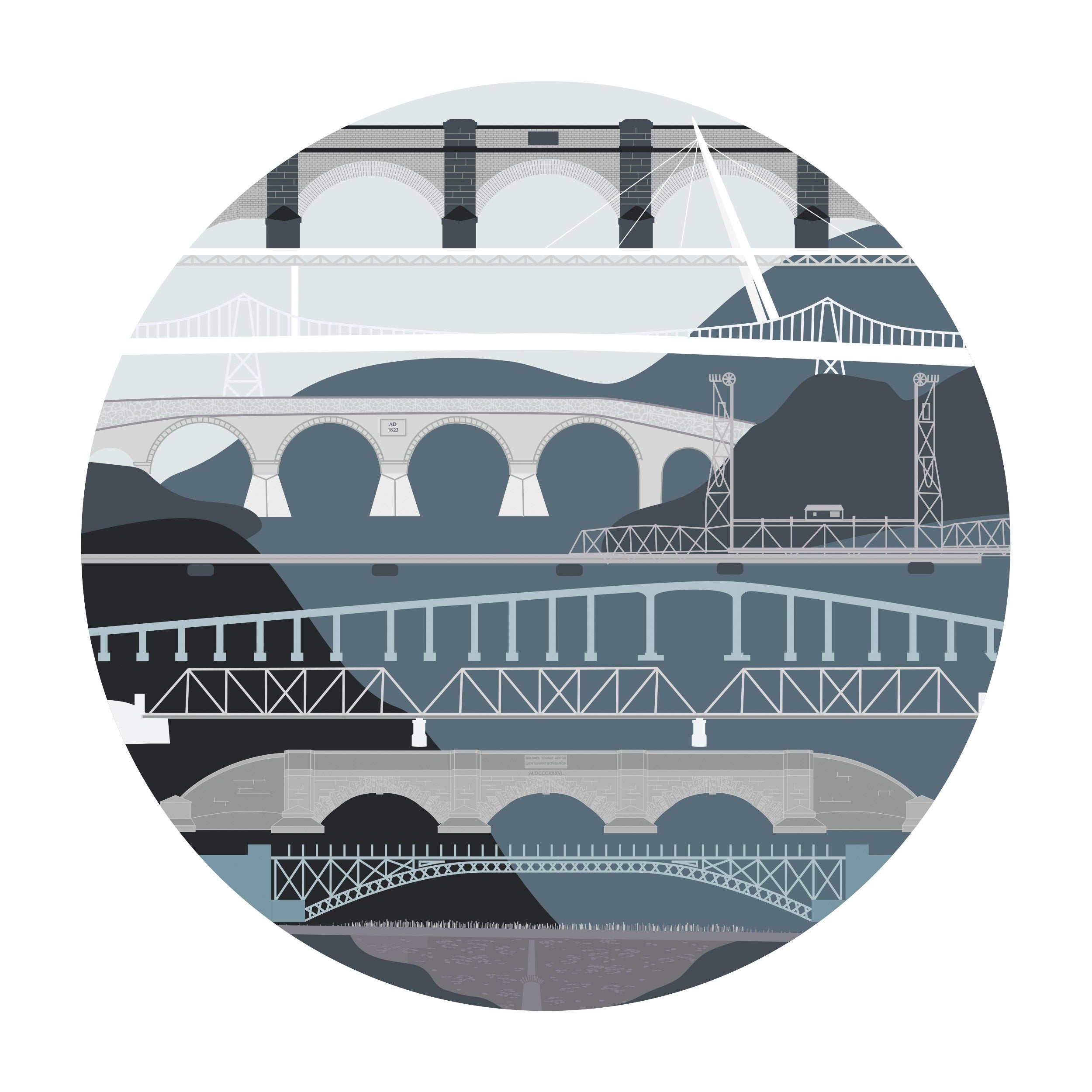 Bridges of Tasmania by Bec Adamczewski