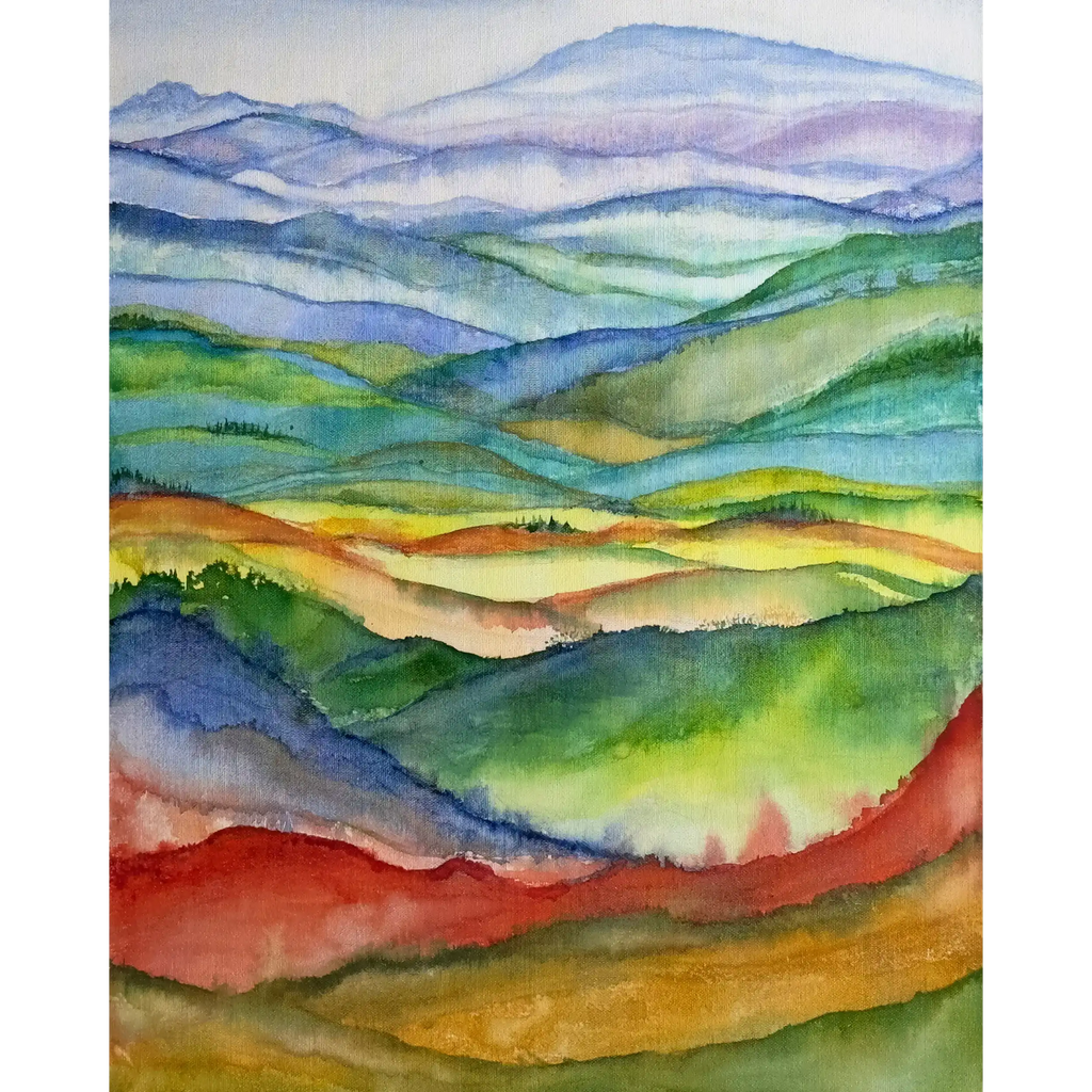 Rainbow Mountains By Anna Abell