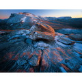 Snow on sandstone-Tasmania by Rob Blakers