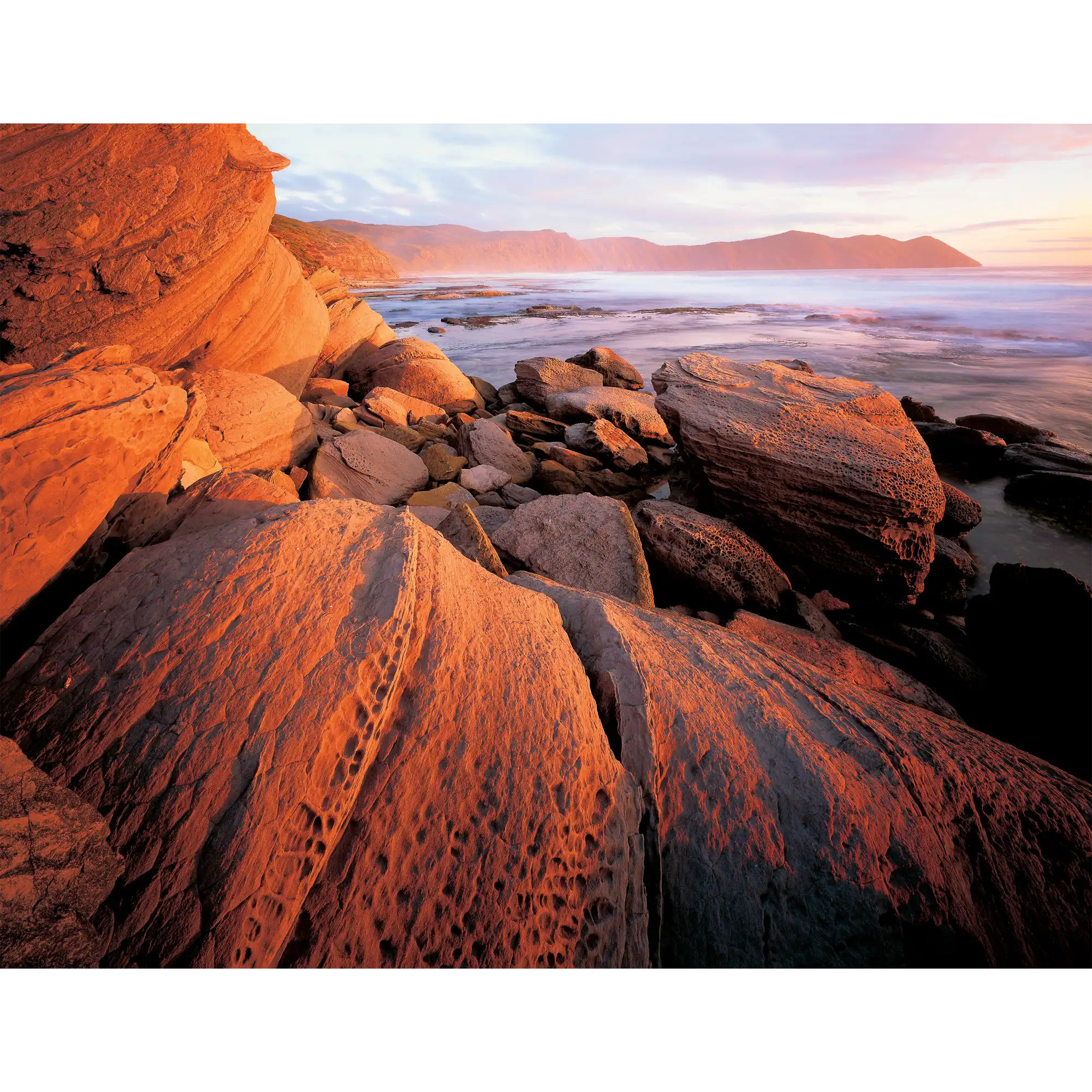 Sandstone-South Cape Bay-Tasmania by Rob Blakers