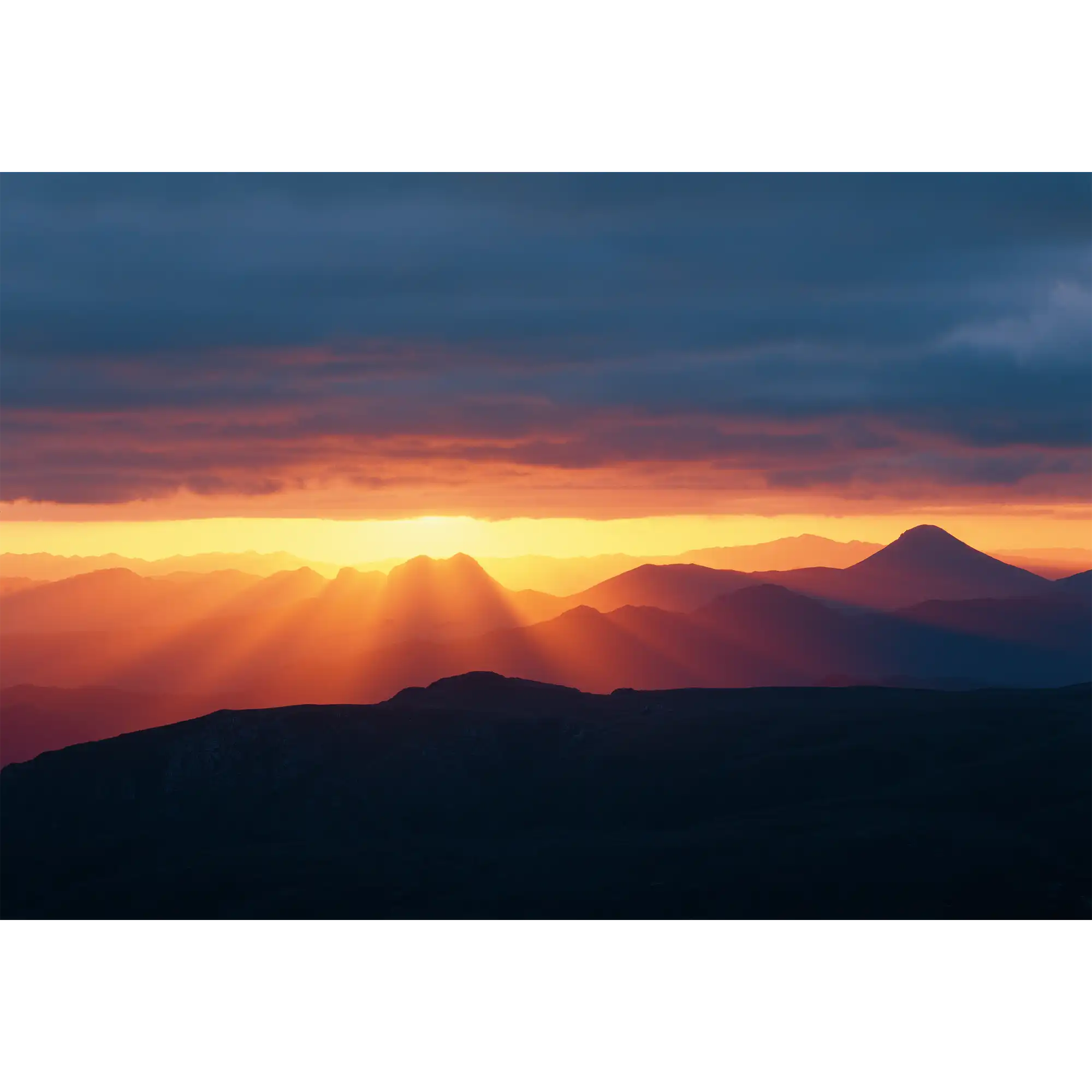 Federation Peak, sunset, Tasmania by Rob Blakers