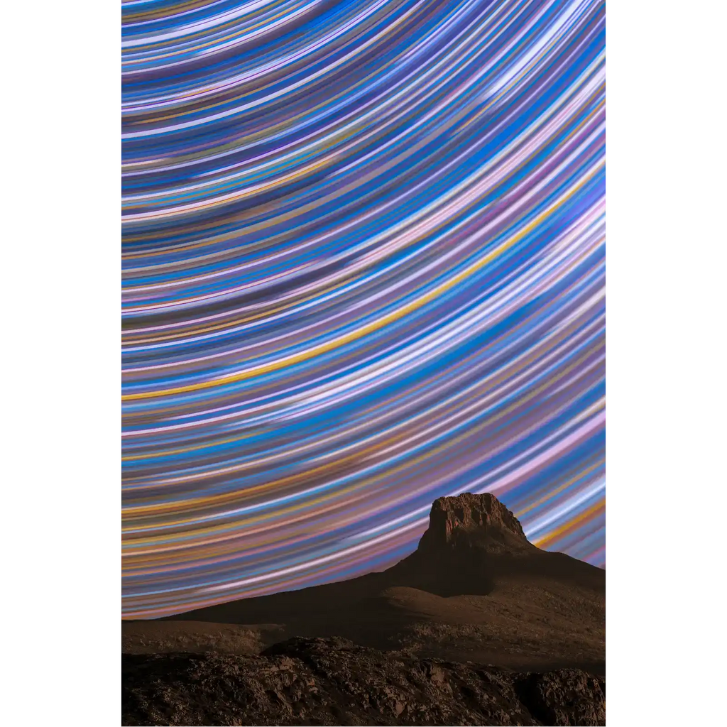 Barn Bluff Star Trail - 500 x 30 sec image stack by Ben Wilkinson