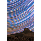 Barn Bluff Star Trail - 500 x 30 sec image stack by Ben Wilkinson