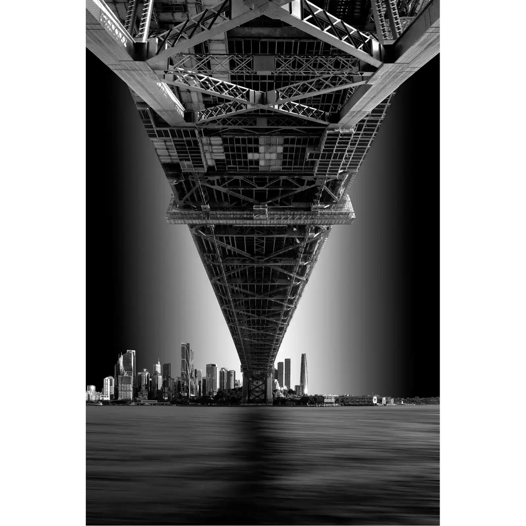 Sydney Harbour Bridge - Fine Art Black and White by Ben Wilkinson