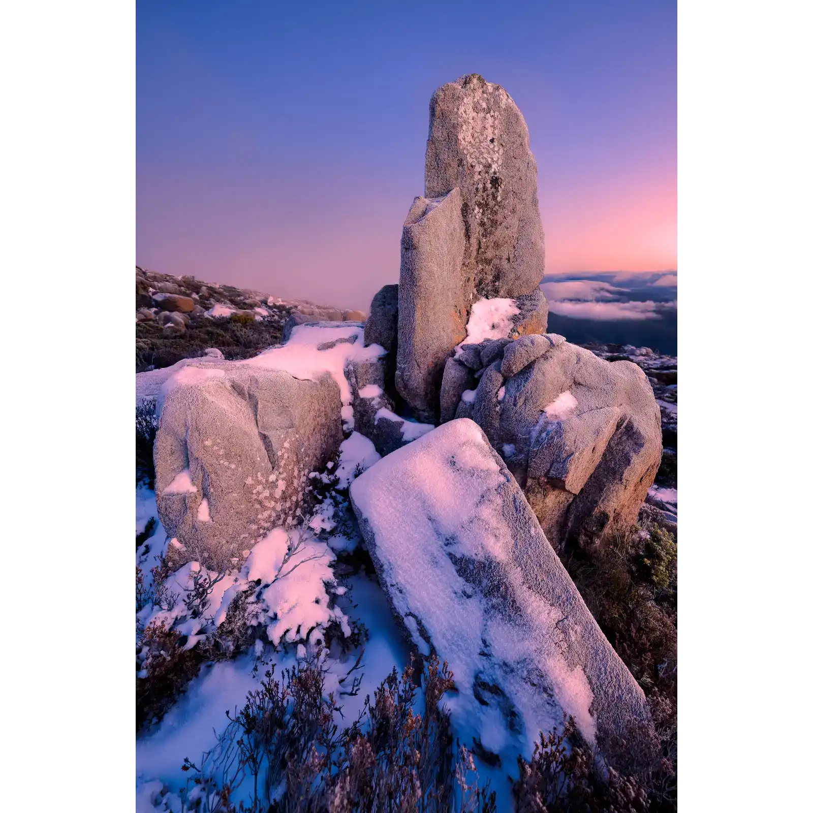 kunanyi sunrise by Ben Wilkinson