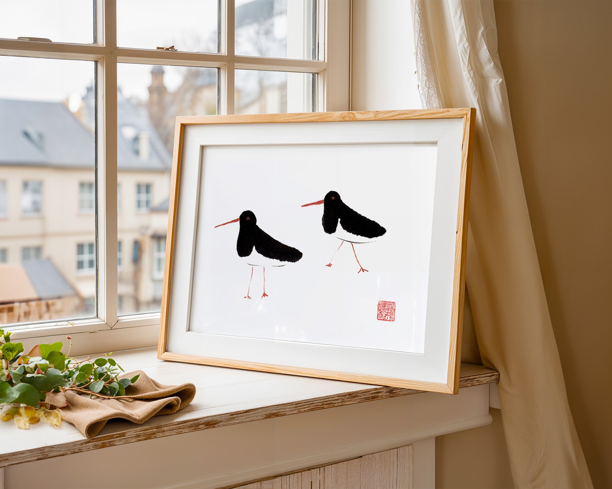 Oyster Catcher By Susie Collis
