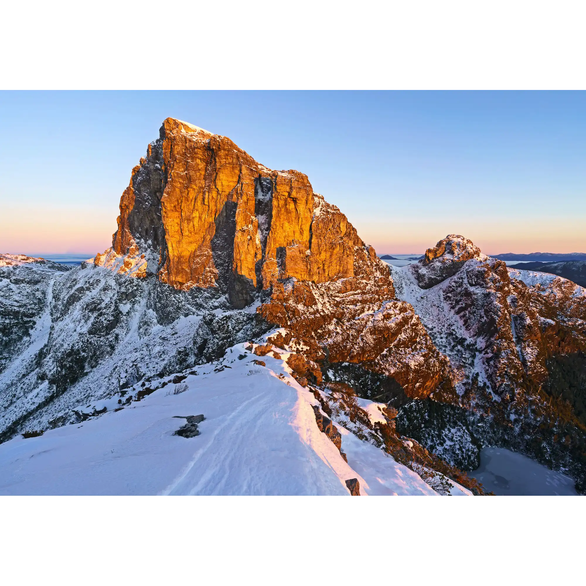 Frenchmans winter dawn, Tasmania by Grant Dixon