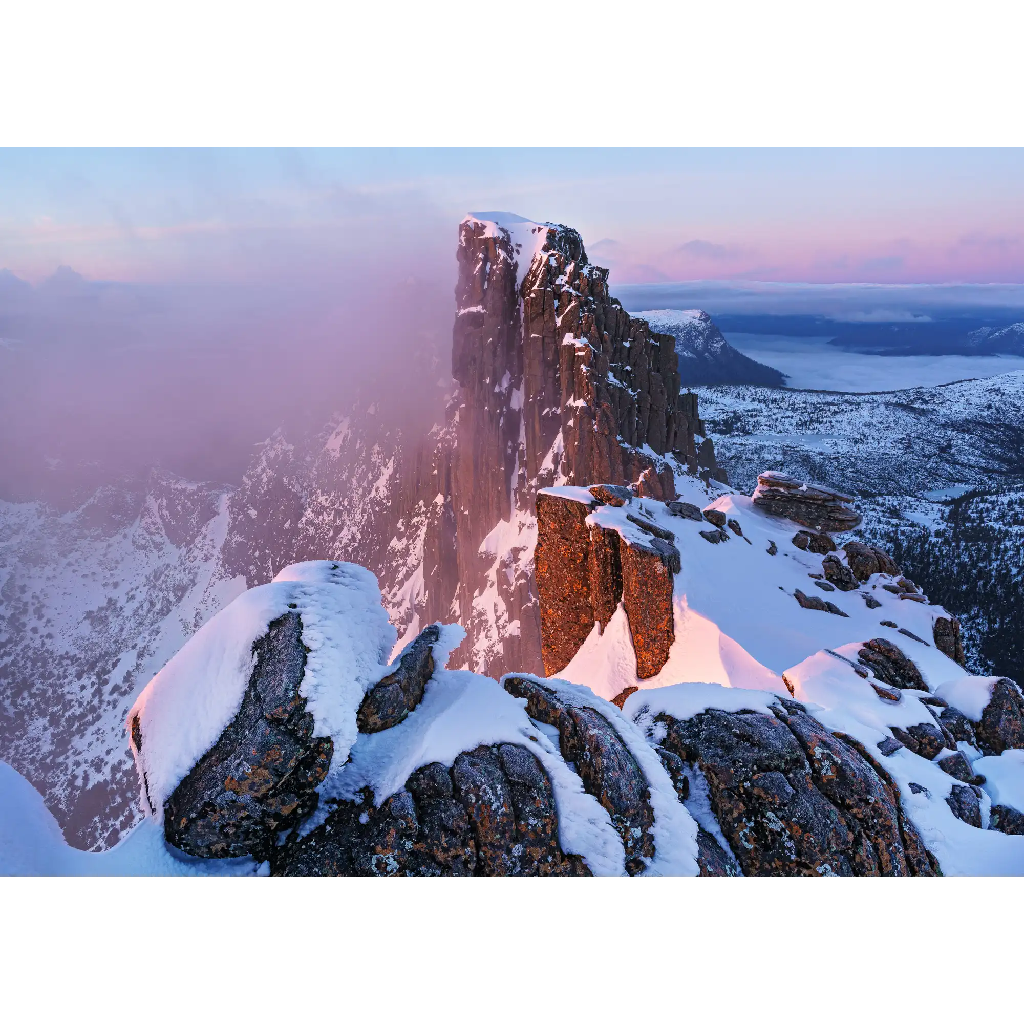 Geryon winter dawn #1, Tasmania by Grant Dixon