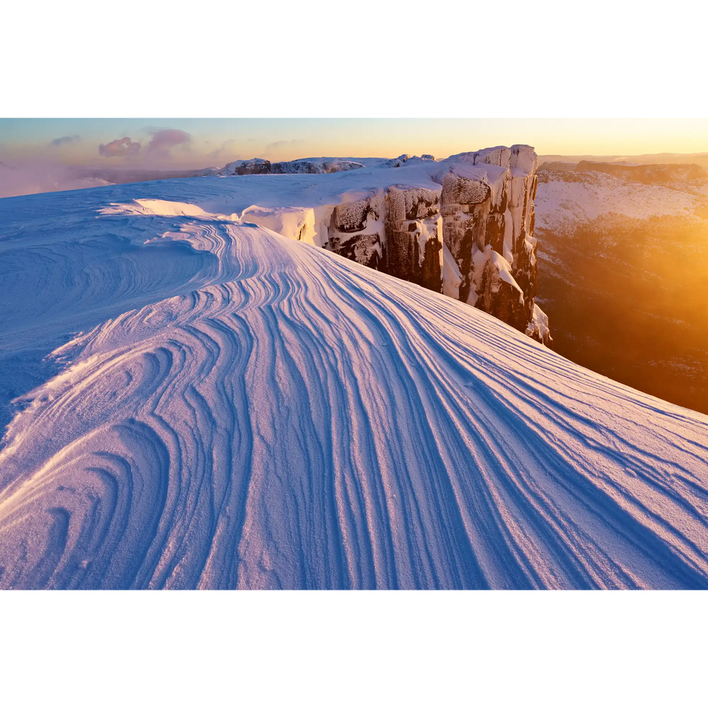Du Cane wind scoured snow, Tasmania by Grant Dixon