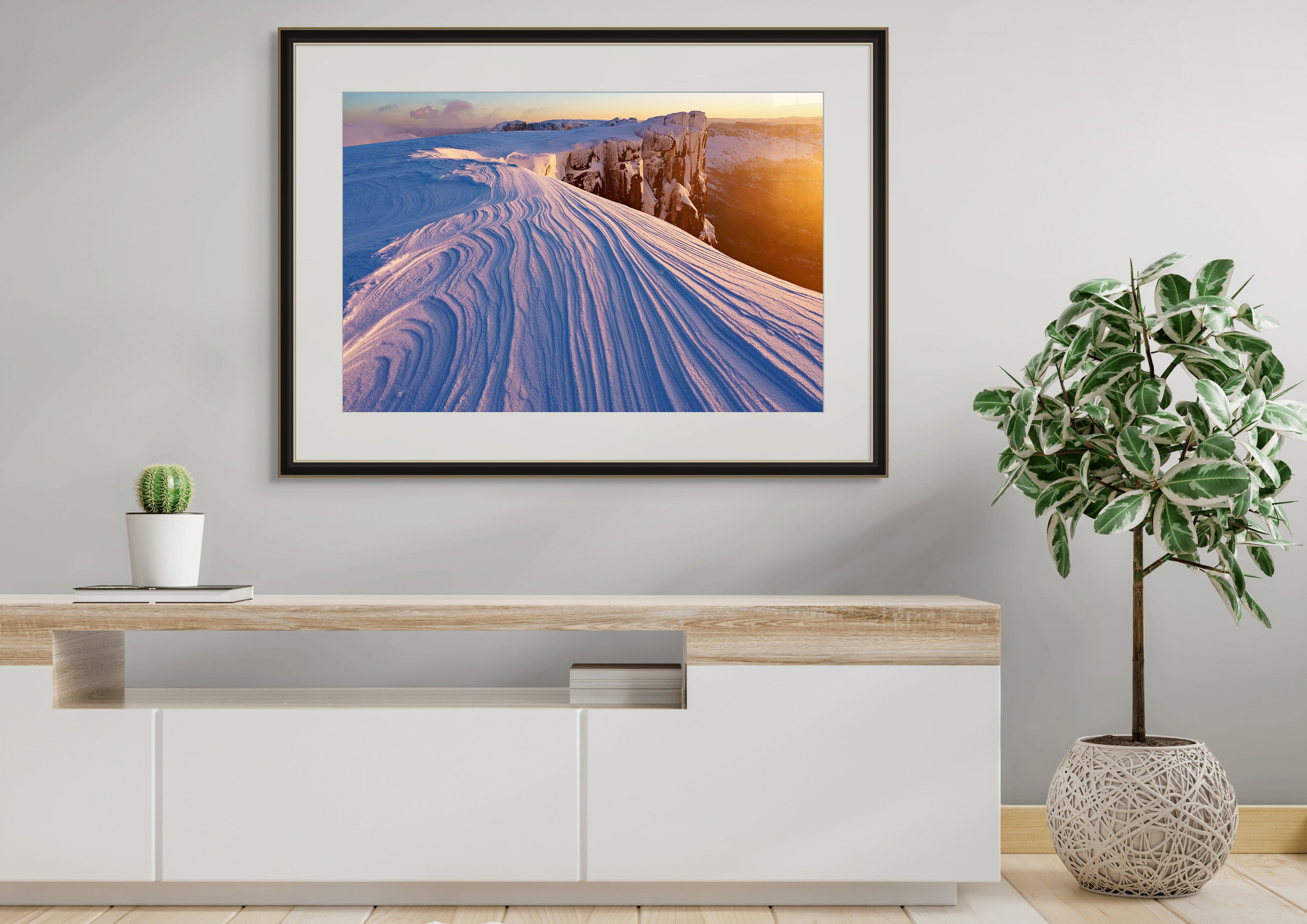 Du Cane wind scoured snow, Tasmania by Grant Dixon