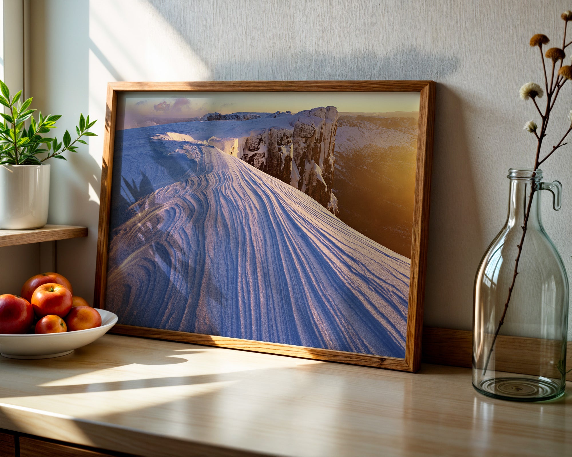Du Cane wind scoured snow, Tasmania by Grant Dixon