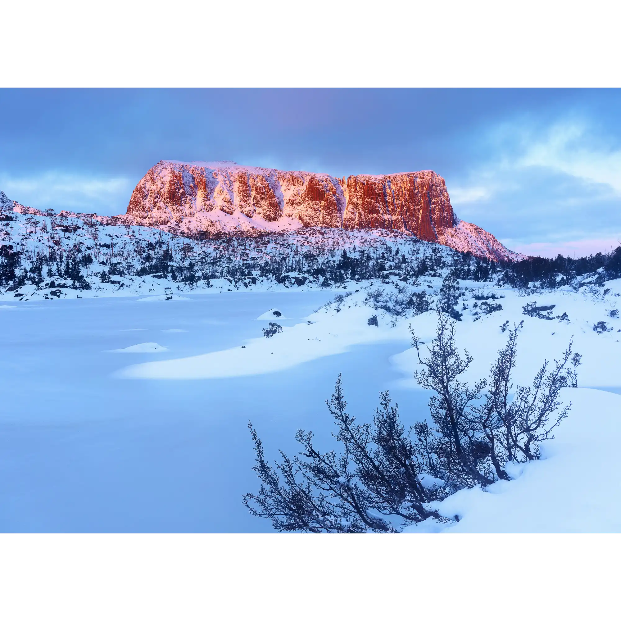 Acropolis winter sunset, Tasmania by Grant Dixon