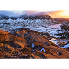 Walls of Jerusalem winter sunset #1, Tasmania by Grant Dixon