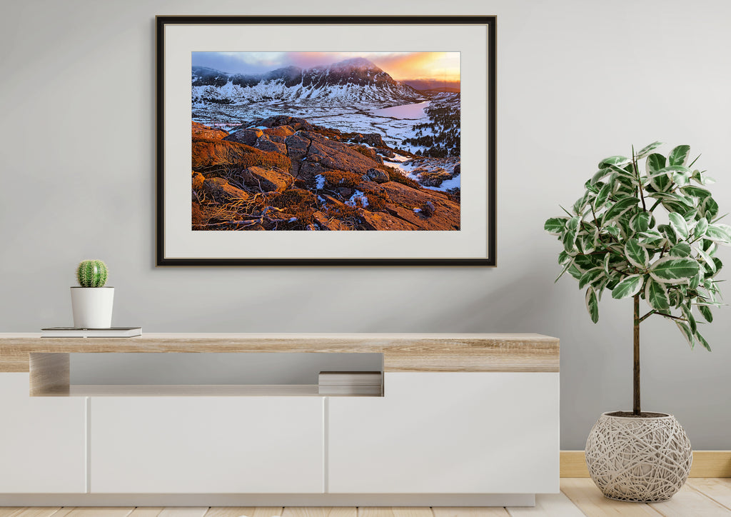 Walls of Jerusalem winter sunset #1, Tasmania by Grant Dixon