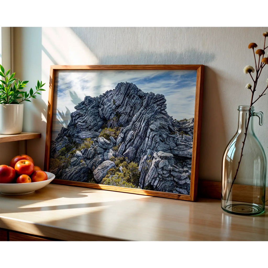 Folded quartzite, Arthur Range, southwest Tasmania  by Grant Dixon