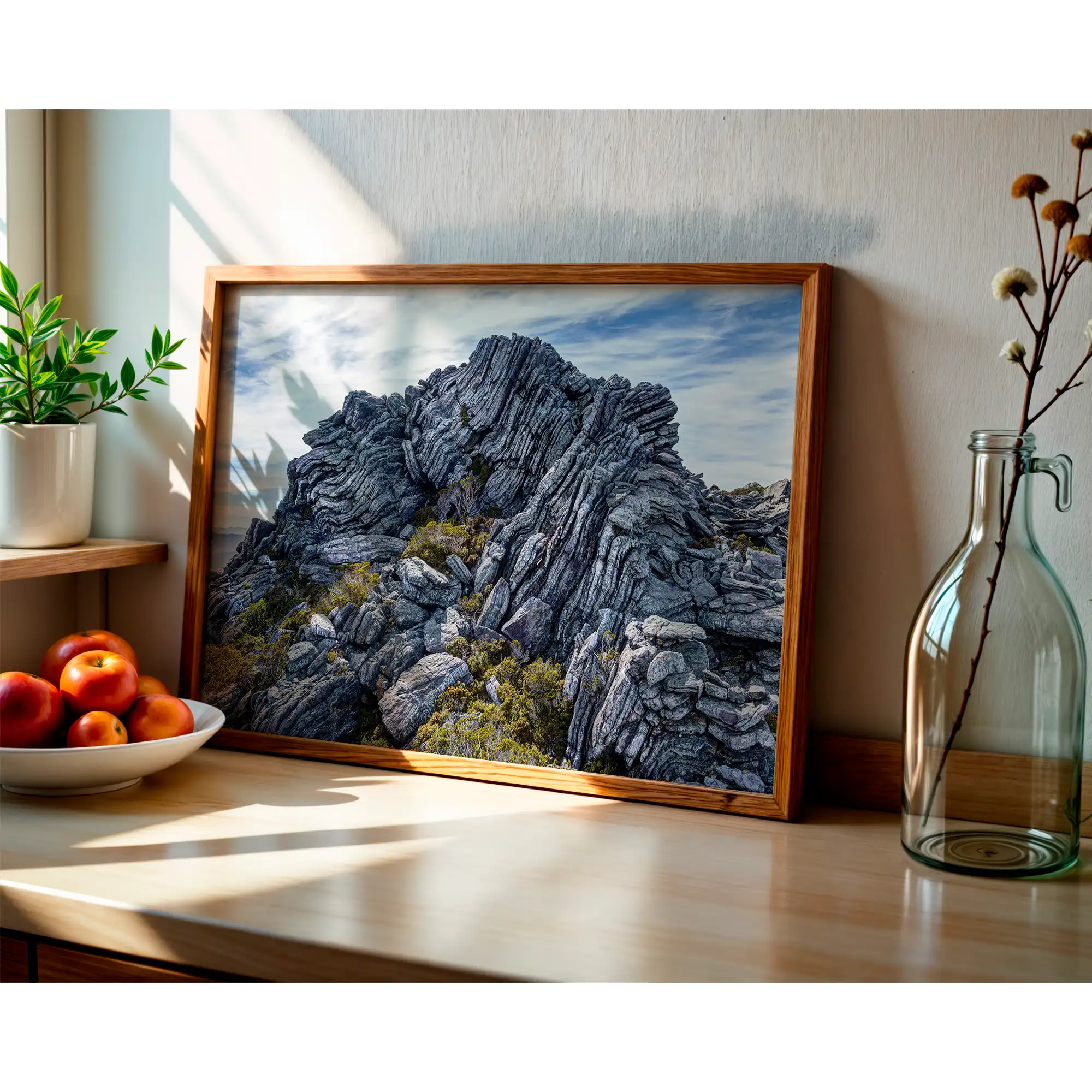 Folded quartzite, Arthur Range, southwest Tasmania  by Grant Dixon