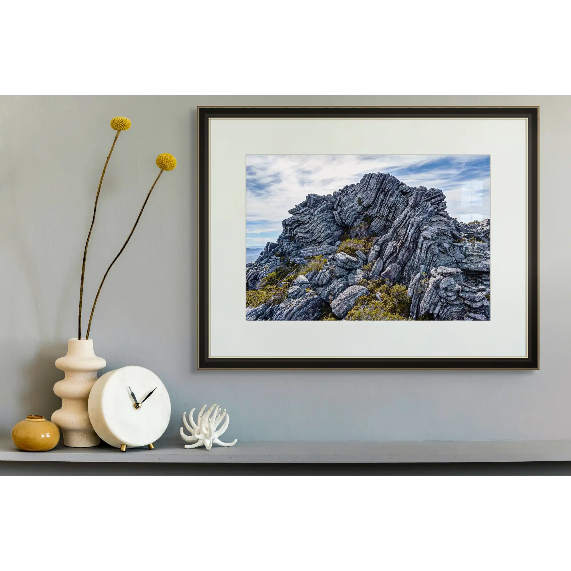 Folded quartzite, Arthur Range, southwest Tasmania  by Grant Dixon