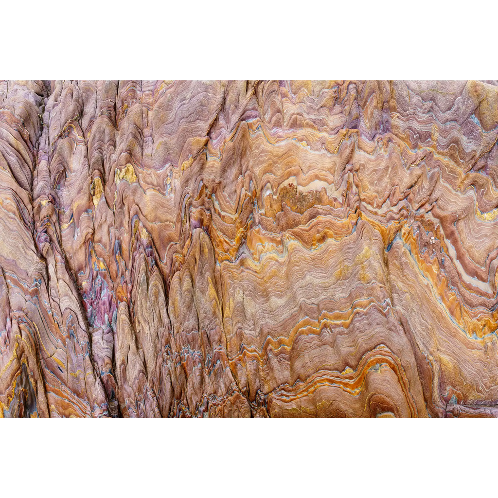 Cambrian folding, Veridian Point, Spero-Wanderer region, Tasmania by Grant Dixon