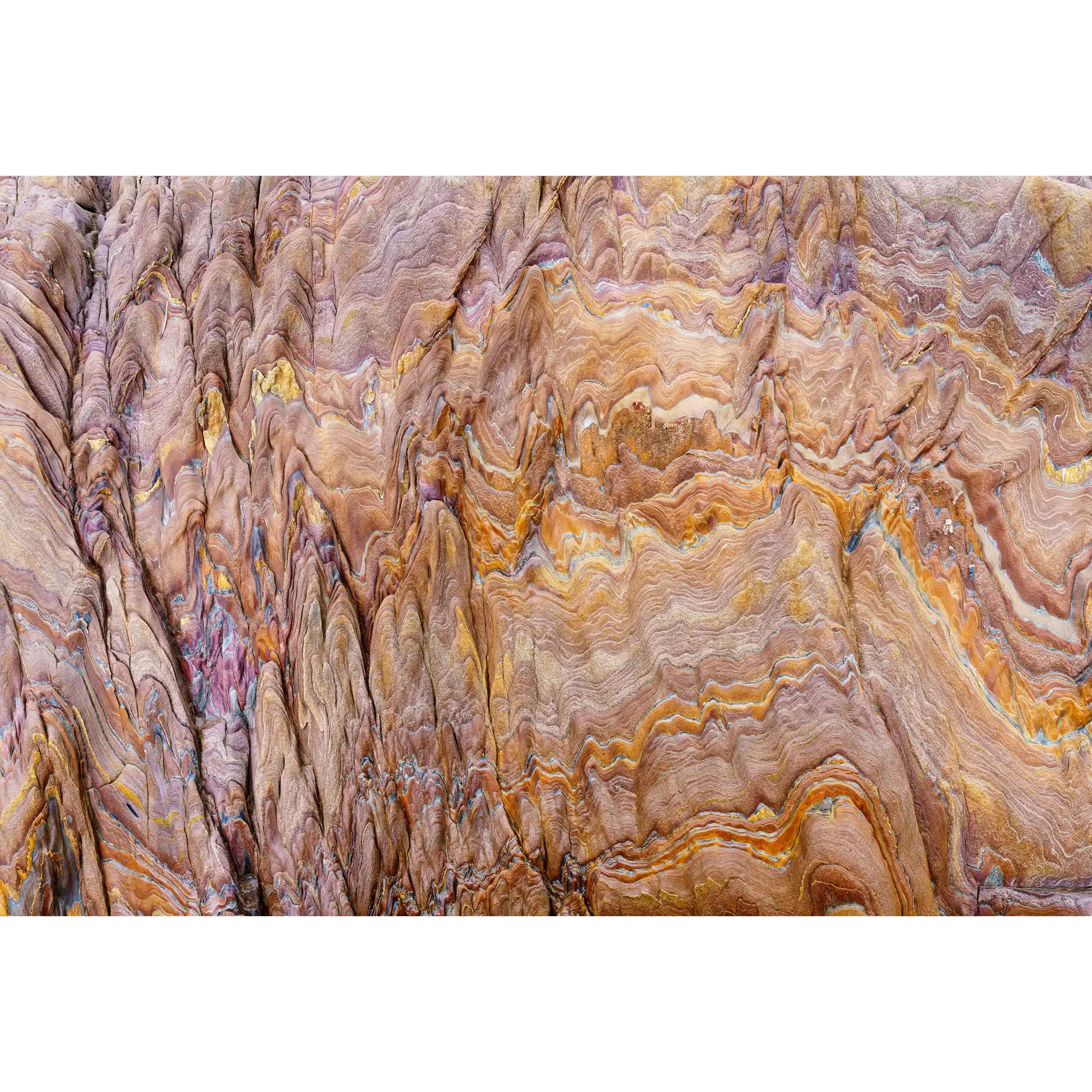 Cambrian folding, Veridian Point, Spero-Wanderer region, Tasmania by Grant Dixon