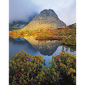 Morning light on Little Horn, Cradle Mountain-Lake St. Clair National Park, Tasmania by Peter Dombrovskis