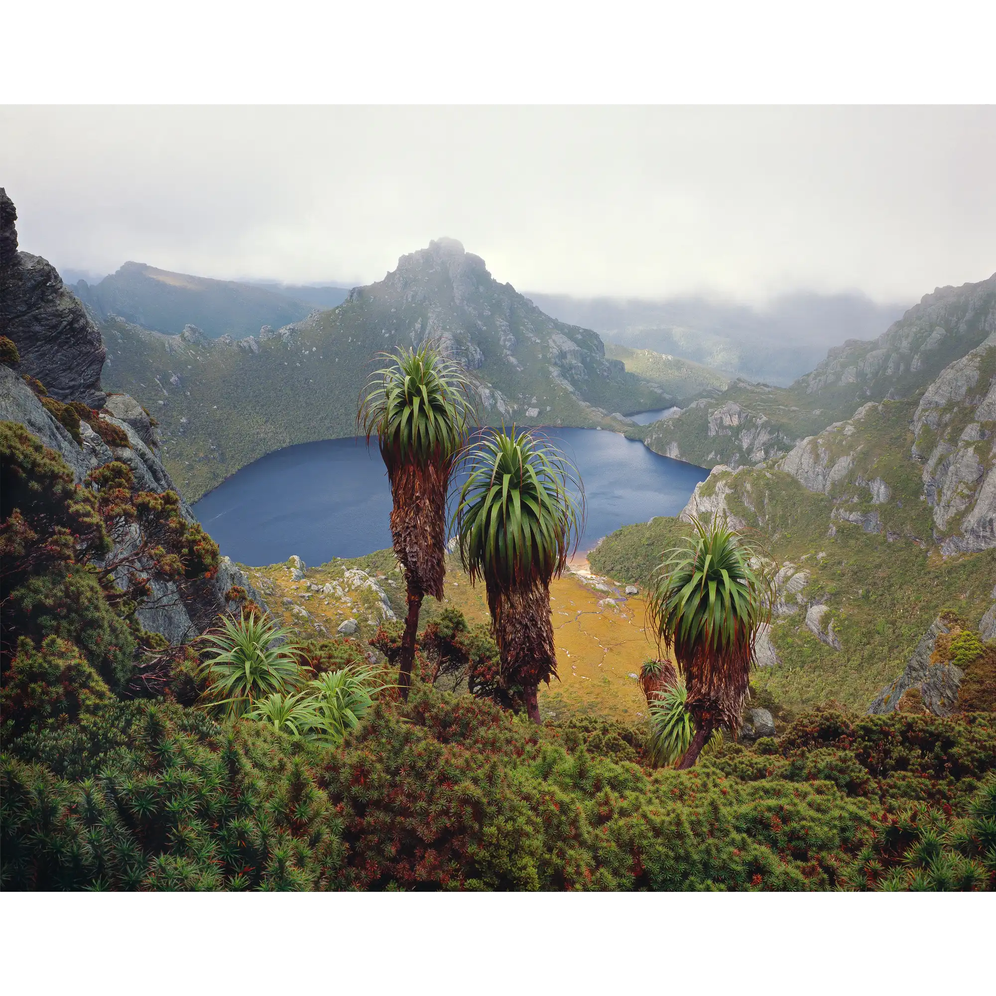 Lake Oberon, Western Arthur Range, southwest Tasmania by Peter Dombrovskis